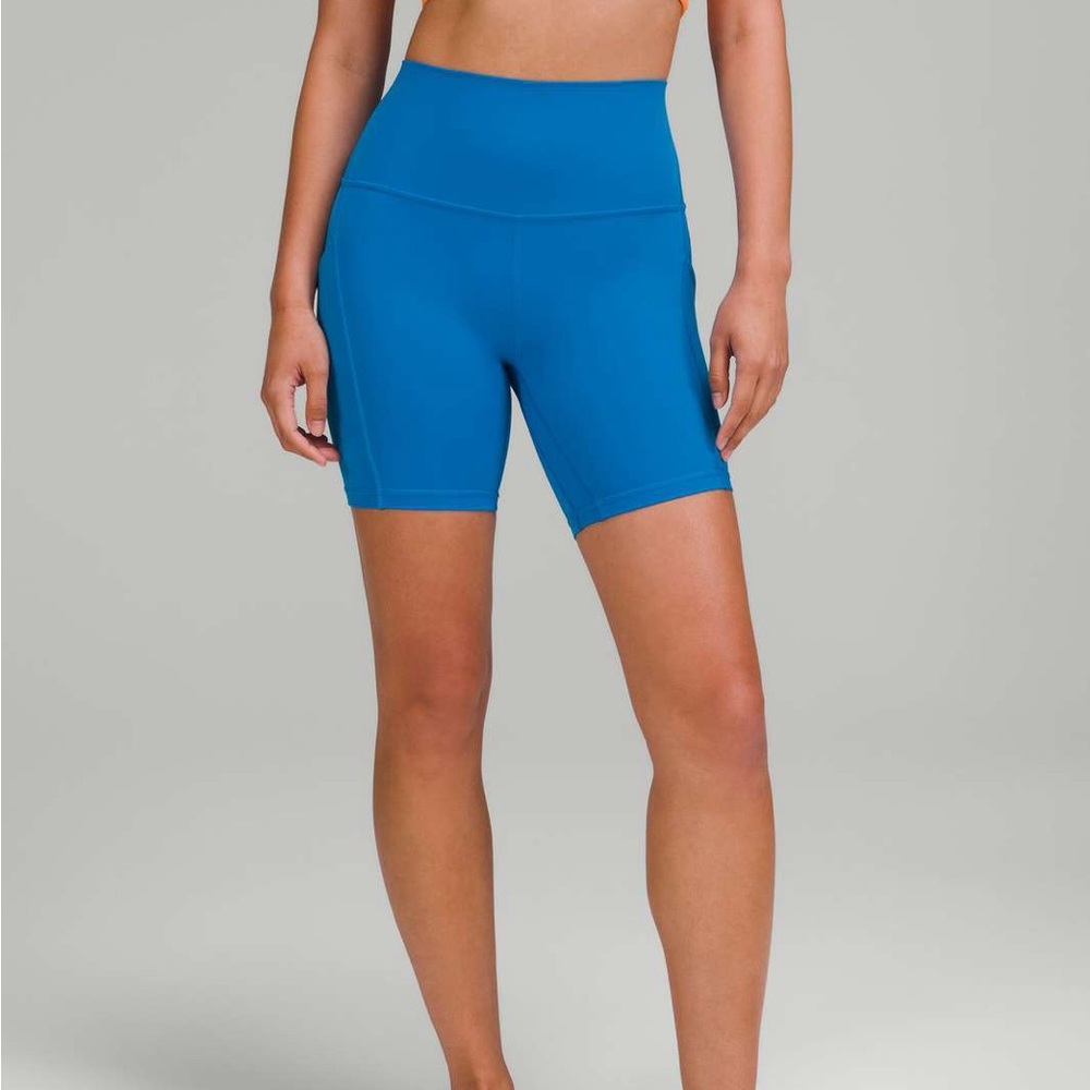 Lululemon Align HR 6” Shorts in Poolside with Pockets
